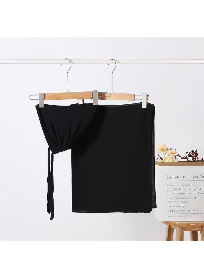 Sellcy Premium Lightweight Chiffon Hijab black - Image 2